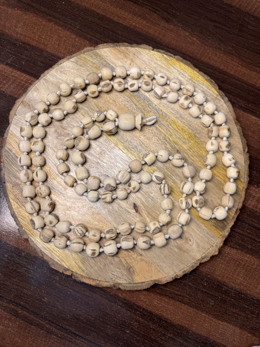 108+1 Original Tulsi Japmala-Sarpakar Beads The Vrinda Store - Original Tulsi Kanthi Mala Shop In Vrindavan