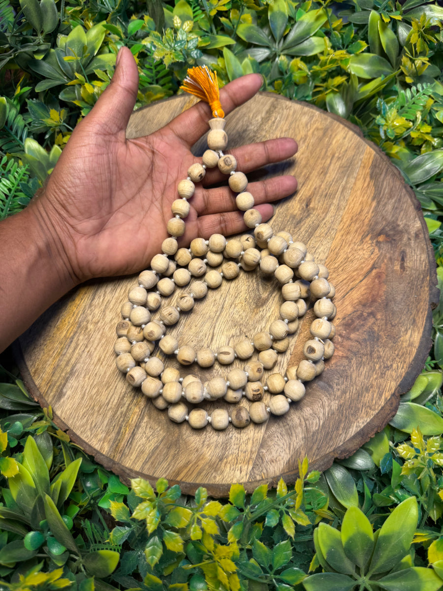 108+1 Original Tulsi Jap Mala-12 MM The Vrinda Store - Original Tulsi Kanthi Mala Shop In Vrindavan