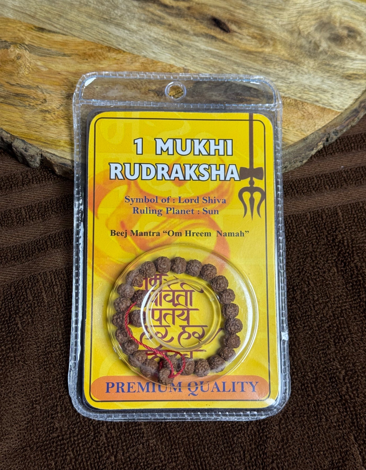 1 Mukhi Rudraksh Bracelet(100% Original Lab Certified) The Vrinda Store - Original Tulsi Kanthi Mala Shop In Vrindavan