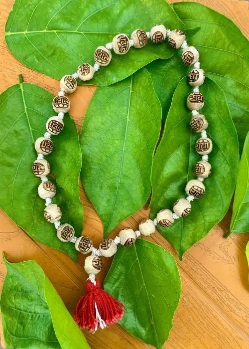 27+1 Radha Name Sumrani Tulsi Mala The Vrinda Store-Original Tulsi Kanthi Mala In Vrindavan