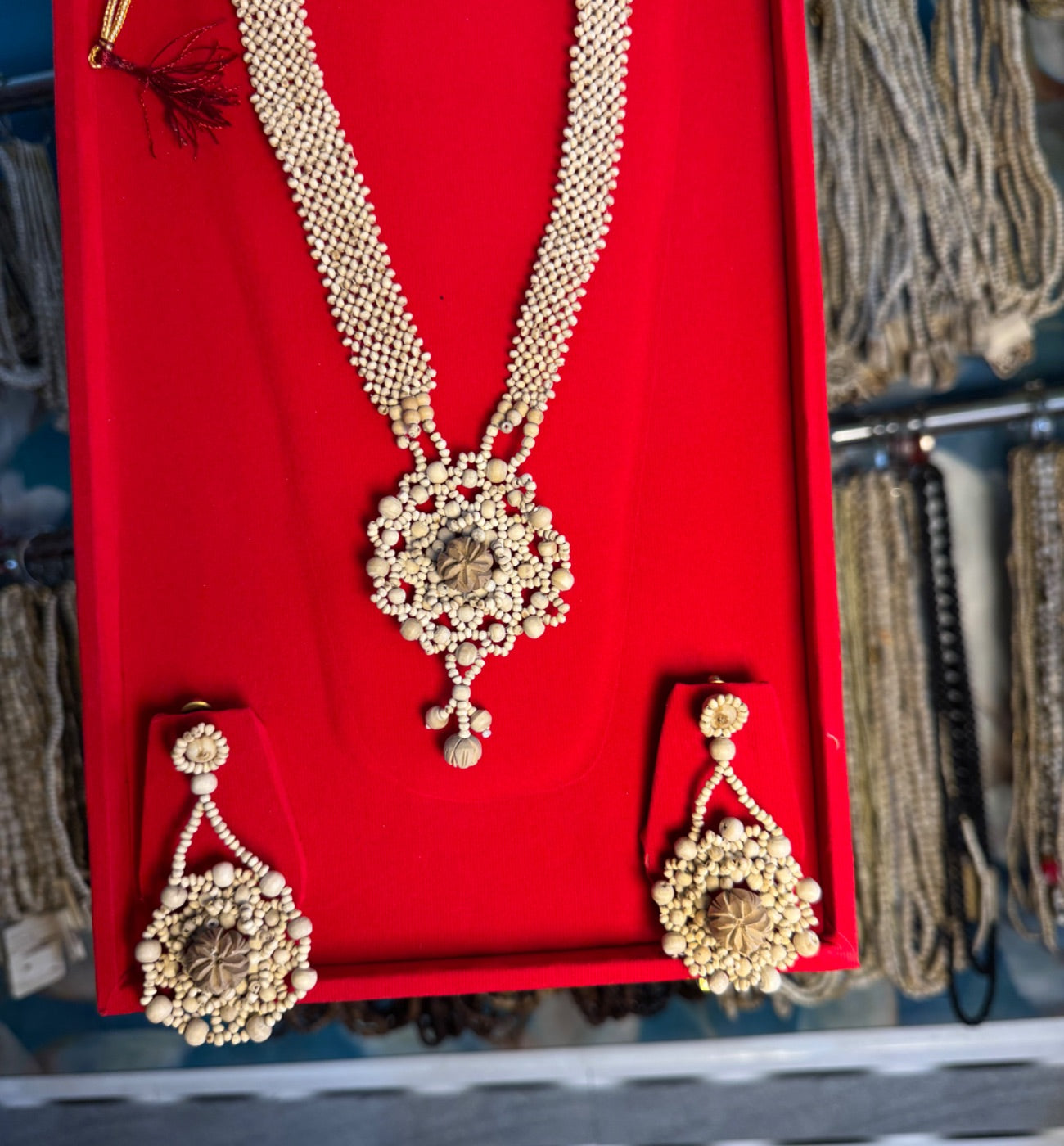 Original Tulsi Jewellery Set With Box-Light Weight The Vrinda Store - Original Tulsi Kanthi Mala Shop In Vrindavan