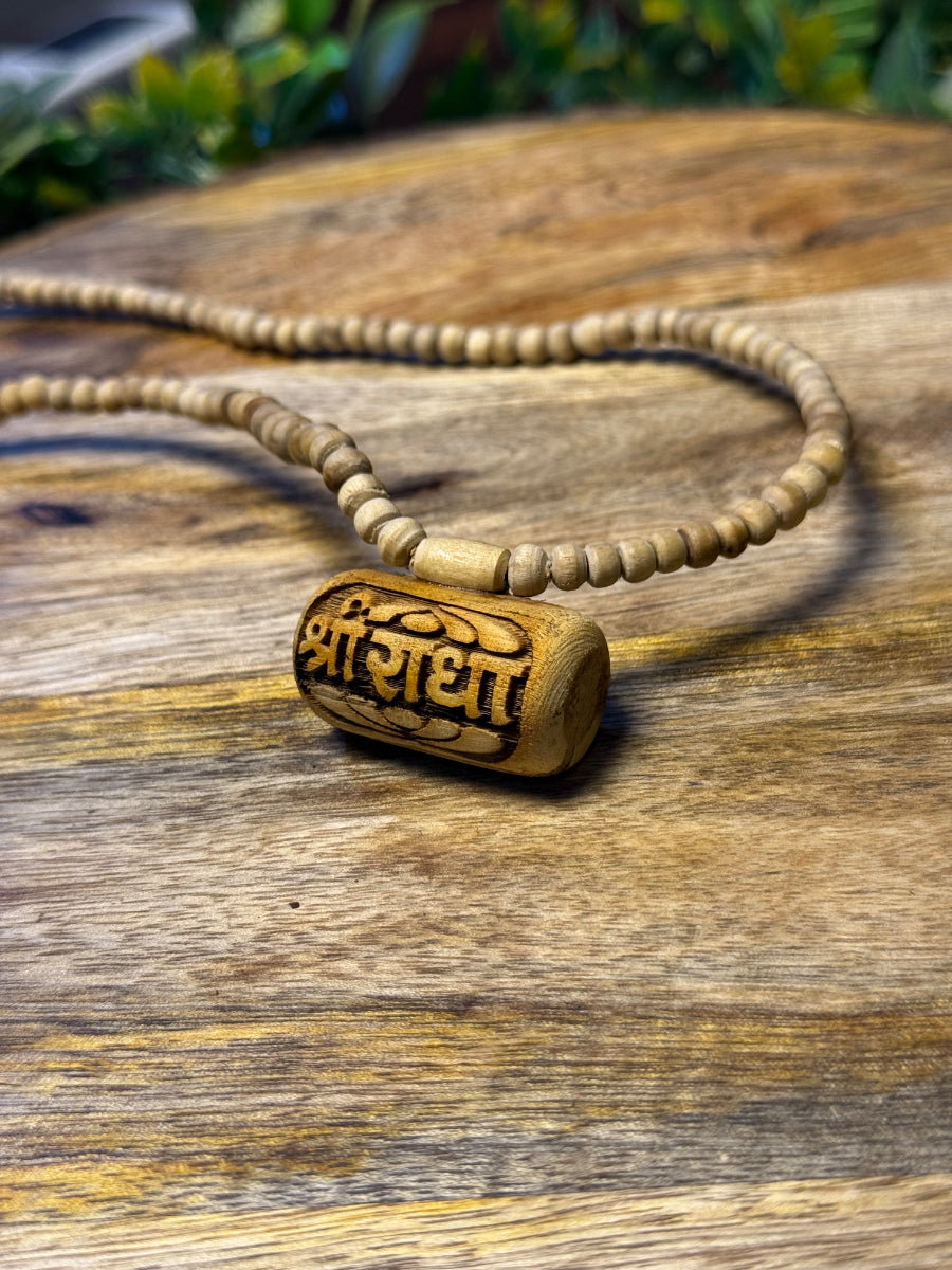 Shri Radha Bhaktmal Locket Original Tulsi Mala The Vrinda Store - Original Tulsi Kanthi Mala Shop In Vrindavan