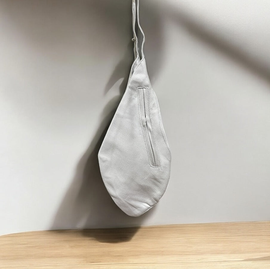 Simple Off White Japbag Mala Jholi The Vrinda Store - Original Tulsi Kanthi Mala Shop In Vrindavan