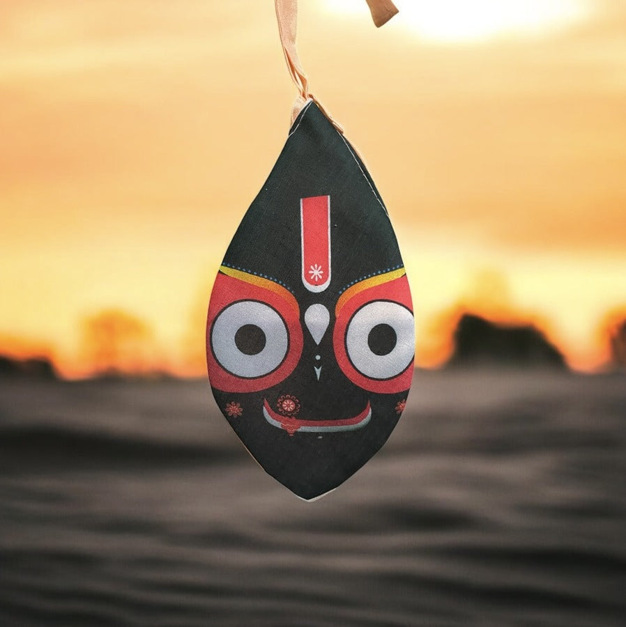 Jagannath Ji Printed Design Japbag Mala Jholi The Vrinda Store - Original Tulsi Kanthi Mala Shop In Vrindavan