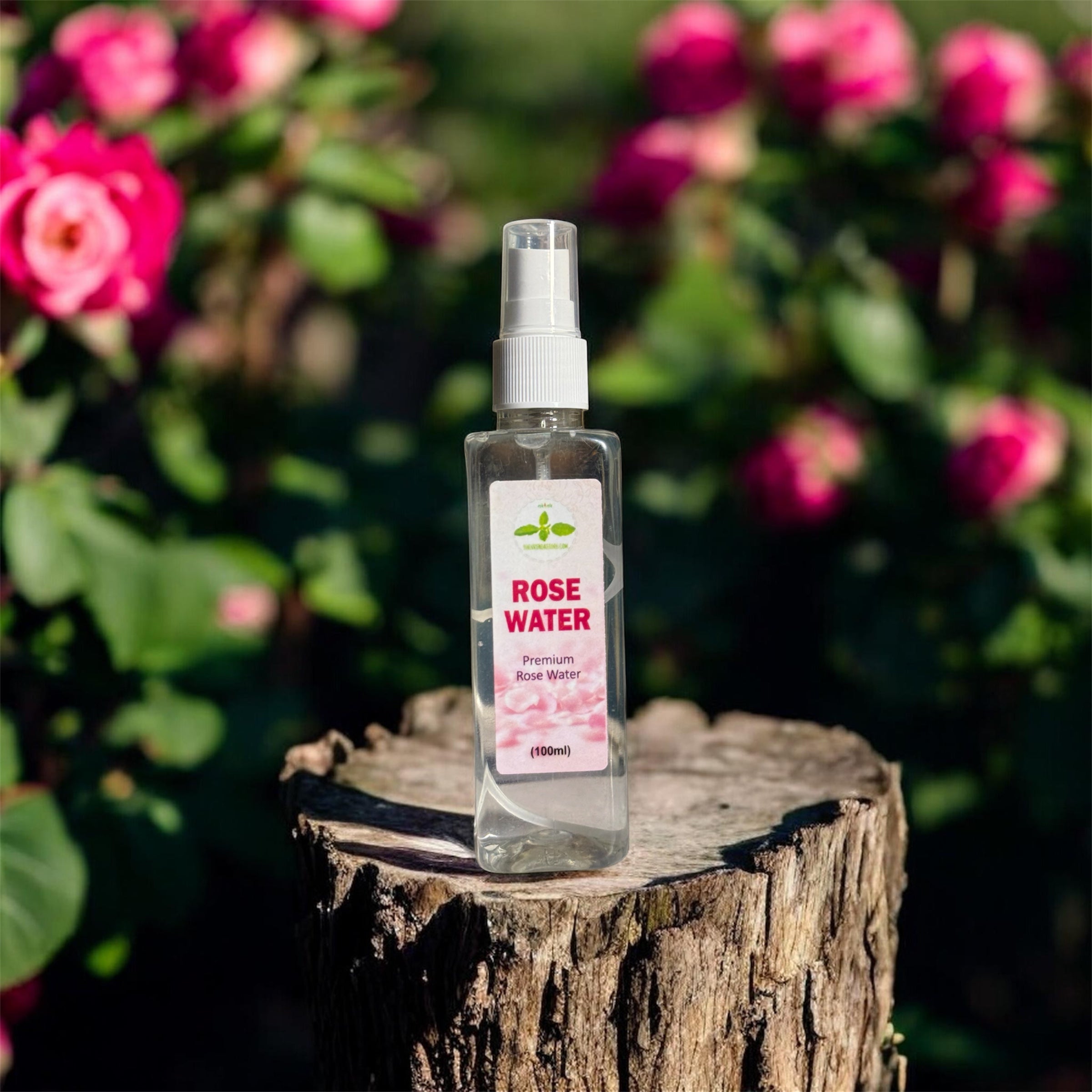 100% Original Rose Water(Premium Quality)Edible Grade And Comes From Kannoj-100 ML The Vrinda Store - Original Tulsi Kanthi Mala Shop In Vrindavan
