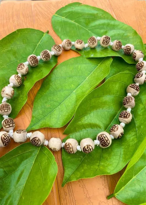 27+1 Radha Name Sumrani Tulsi Mala The Vrinda Store-Original Tulsi Kanthi Mala In Vrindavan