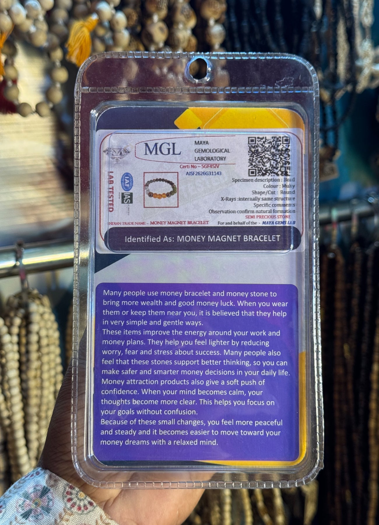 Money Magnet Bracelet is a spiritual or symbolic accessory believed to attract wealth, prosperity, success, and positive energy. It is often associated with manifestation, abundance, and financial confidence.
🌟 Commonly Believed Benefits
💰 Attracts weal The Vrinda Store - Original Tulsi Kanthi Mala Shop In Vrindavan