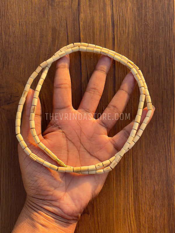2 Round Long Beads Original Tulsi Mala The Vrinda Store - Original Tulsi Kanthi Mala Shop In Vrindavan