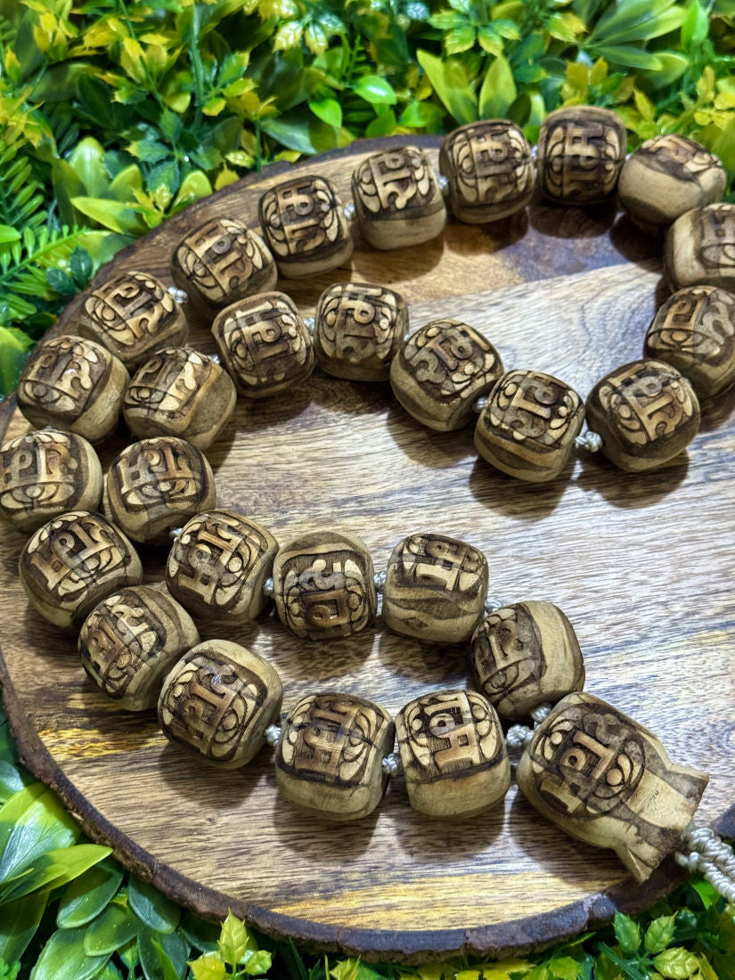 Ram Name Big Size Original Tulsi Mala The Vrinda Store - Original Tulsi Kanthi Mala Shop In Vrindavan