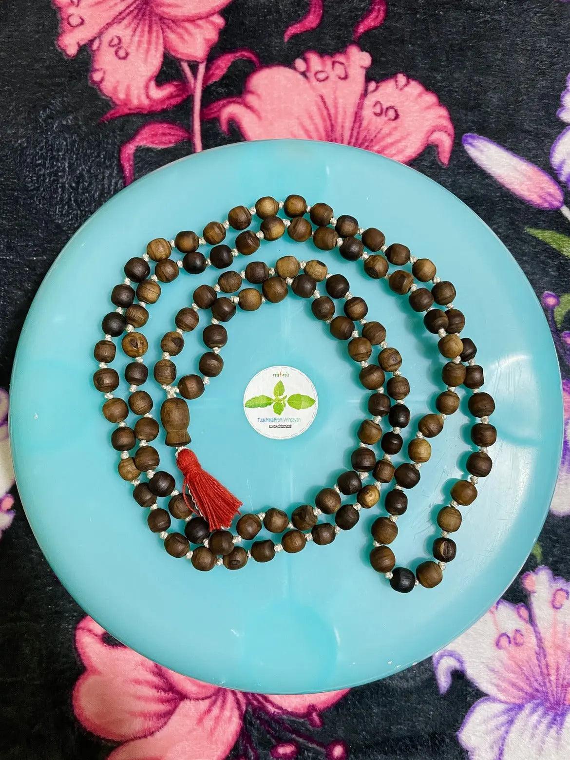 108+1 Brown Original Tulsi Japmala The Vrinda Store