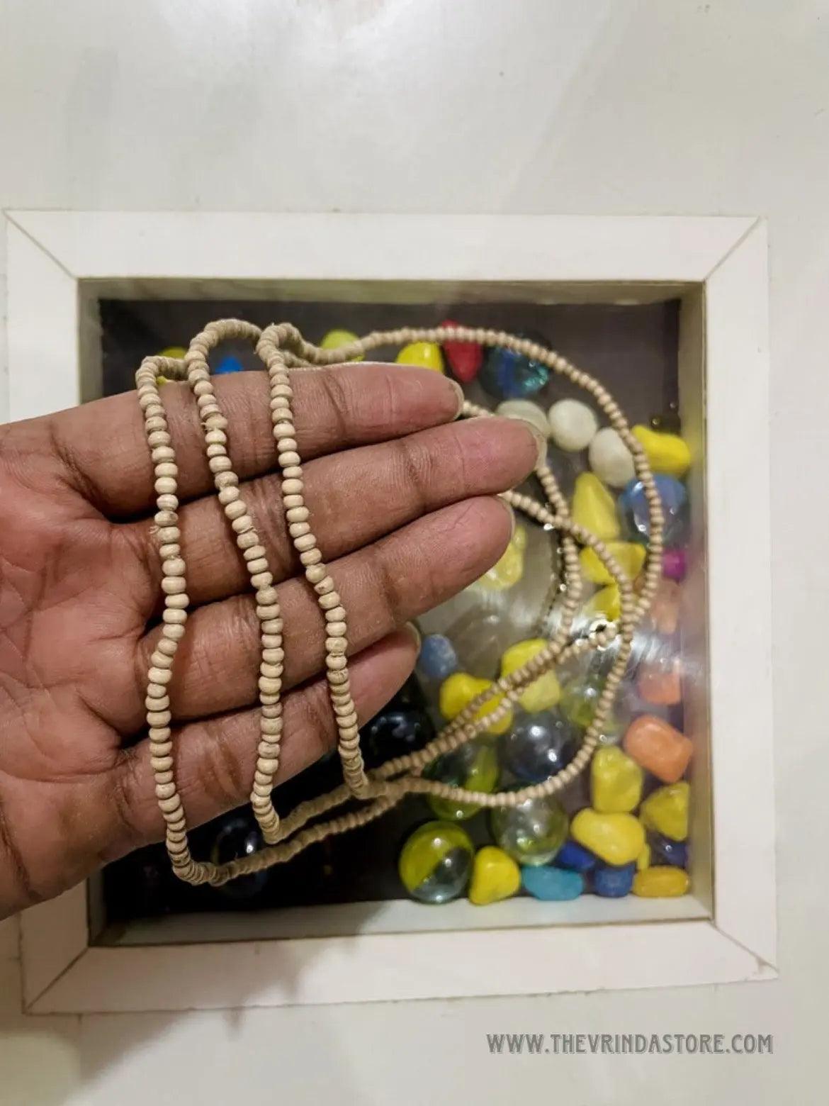 3 Round Original Tulsi Mala The Vrinda Store-Original Tulsi Kanthi Mala In Vrindavan