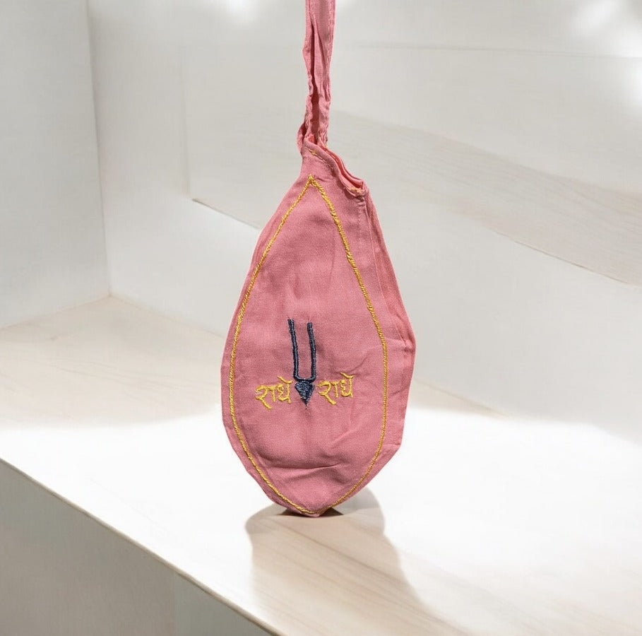 Radhe Radhe Jap Bag The Vrinda Store-Original Tulsi Kanthi Mala In Vrindavan