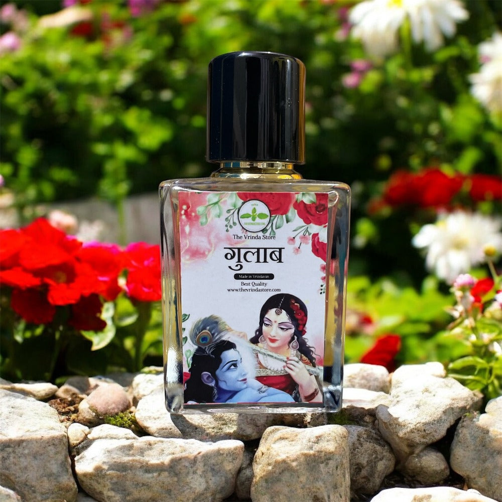 Gulab Spray Attar(best Quality) 50 ML The Vrinda Store - Original Tulsi Kanthi Mala Shop In Vrindavan