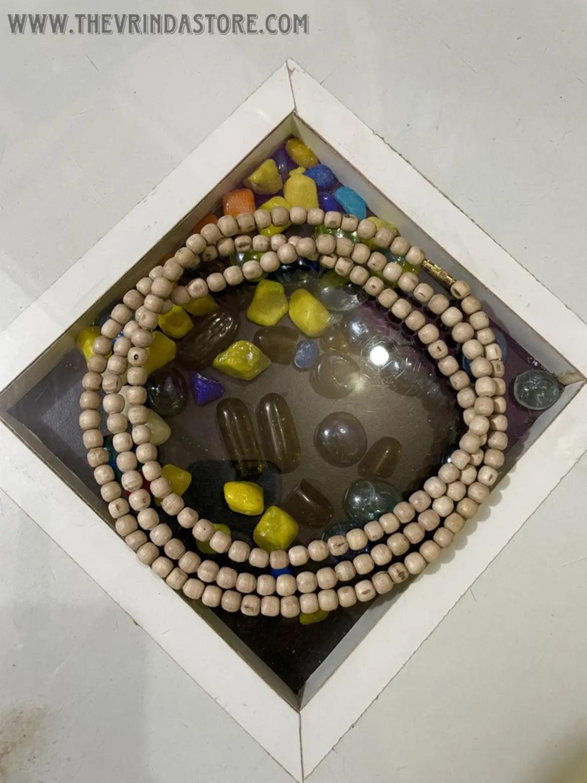 3 Round Original Tulsi Mala(Round Beads) The Vrinda Store-Original Tulsi Kanthi Mala In Vrindavan