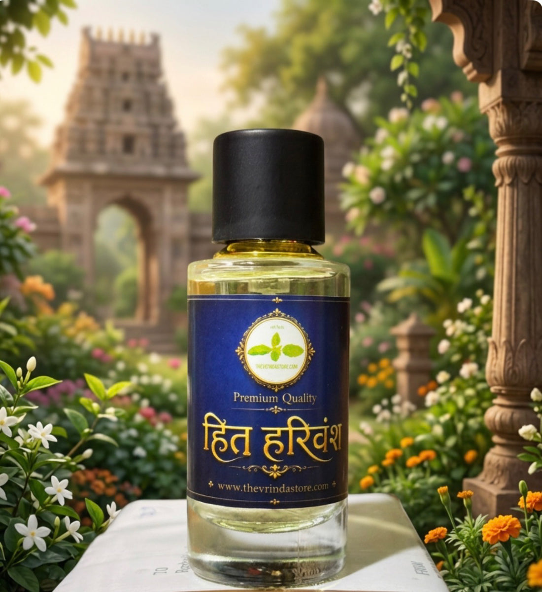 Hit Harivansh Spray Attar(Premium Quality)-50 ML The Vrinda Store - Original Tulsi Kanthi Mala Shop In Vrindavan