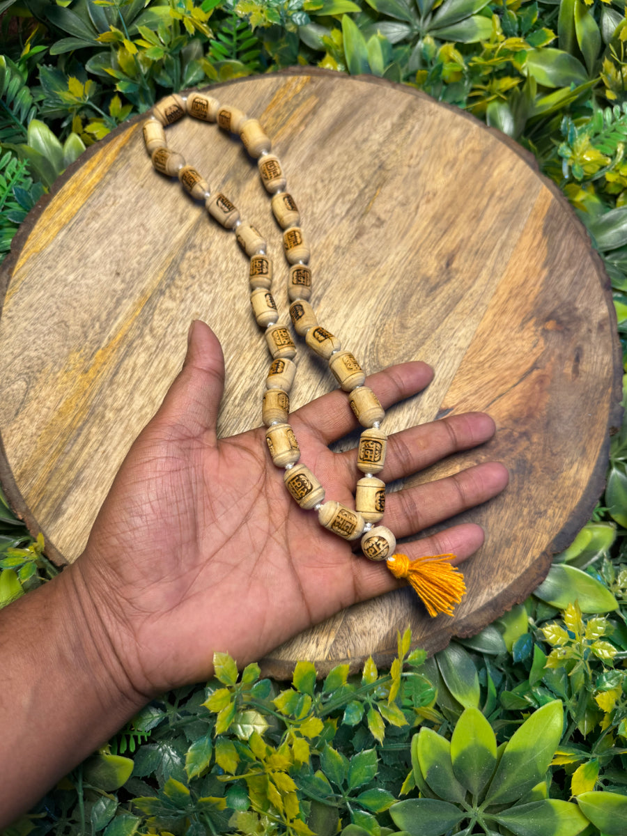 27+1 Sita-Ram Name Original Tulsi Sumrani Jap Mala-10 MM/Long Beads The Vrinda Store - Original Tulsi Kanthi Mala Shop In Vrindavan