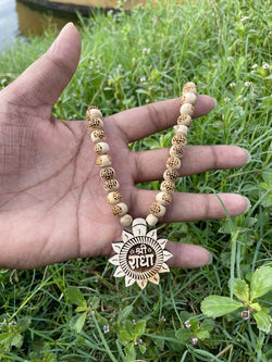 Shri Radha Locket & Radha Name Original Tulsi Mala The Vrinda Store - Original Tulsi Kanthi Mala Shop In Vrindavan