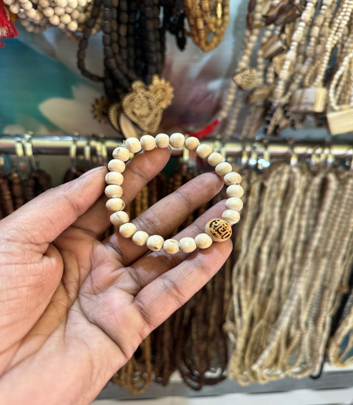 Radha Name Original Tulsi Bracelet The Vrinda Store - Original Tulsi Kanthi Mala Shop In Vrindavan