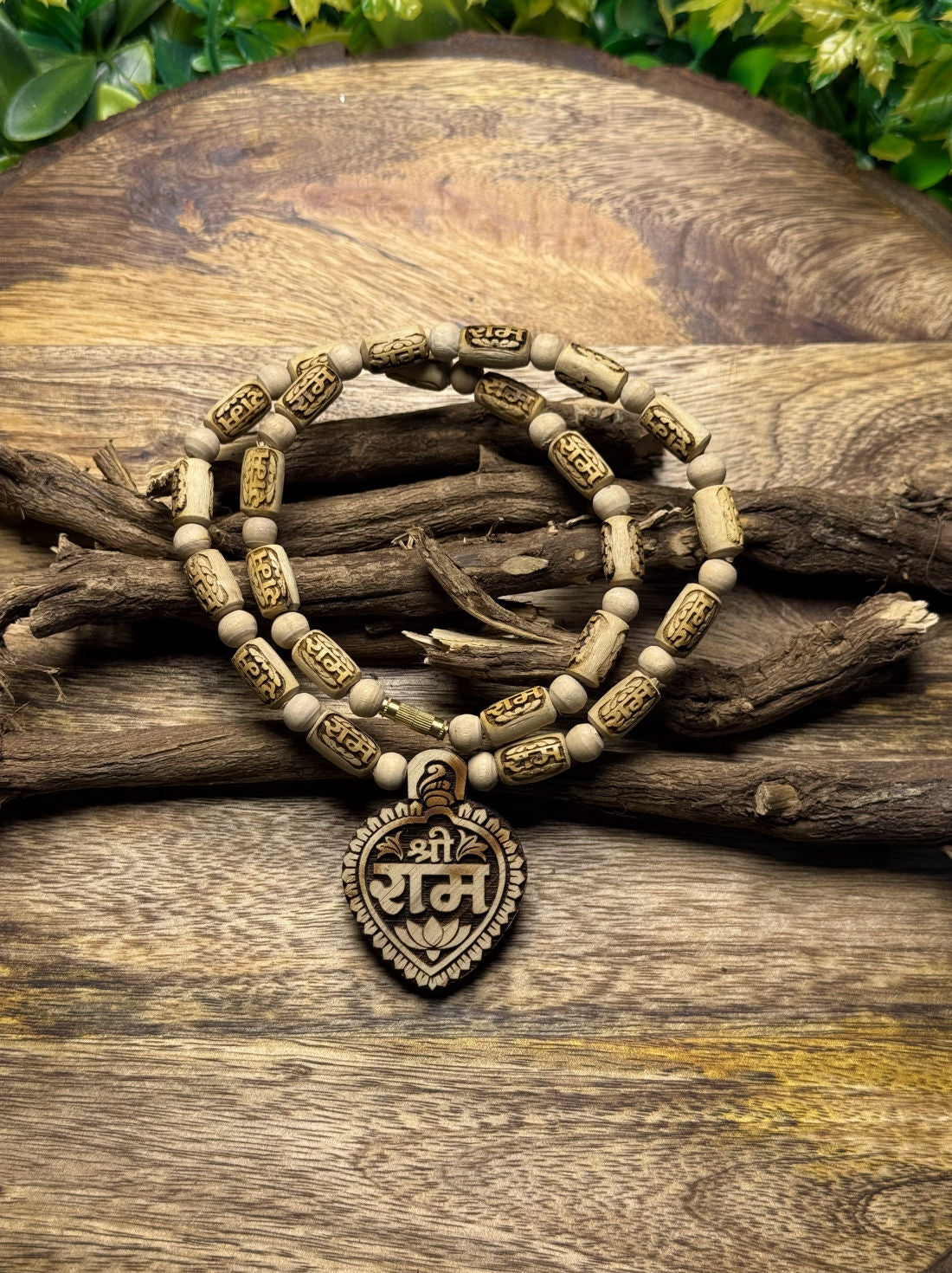 Shri Ram Locket & Ram Name Beads Original Tulsi Mala The Vrinda Store - Original Tulsi Kanthi Mala Shop In Vrindavan