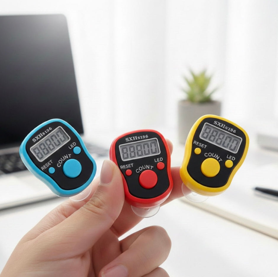 Small Led Counter Digital Mini Finger Counter With LED Light- Multiple Colours-1 Piece
