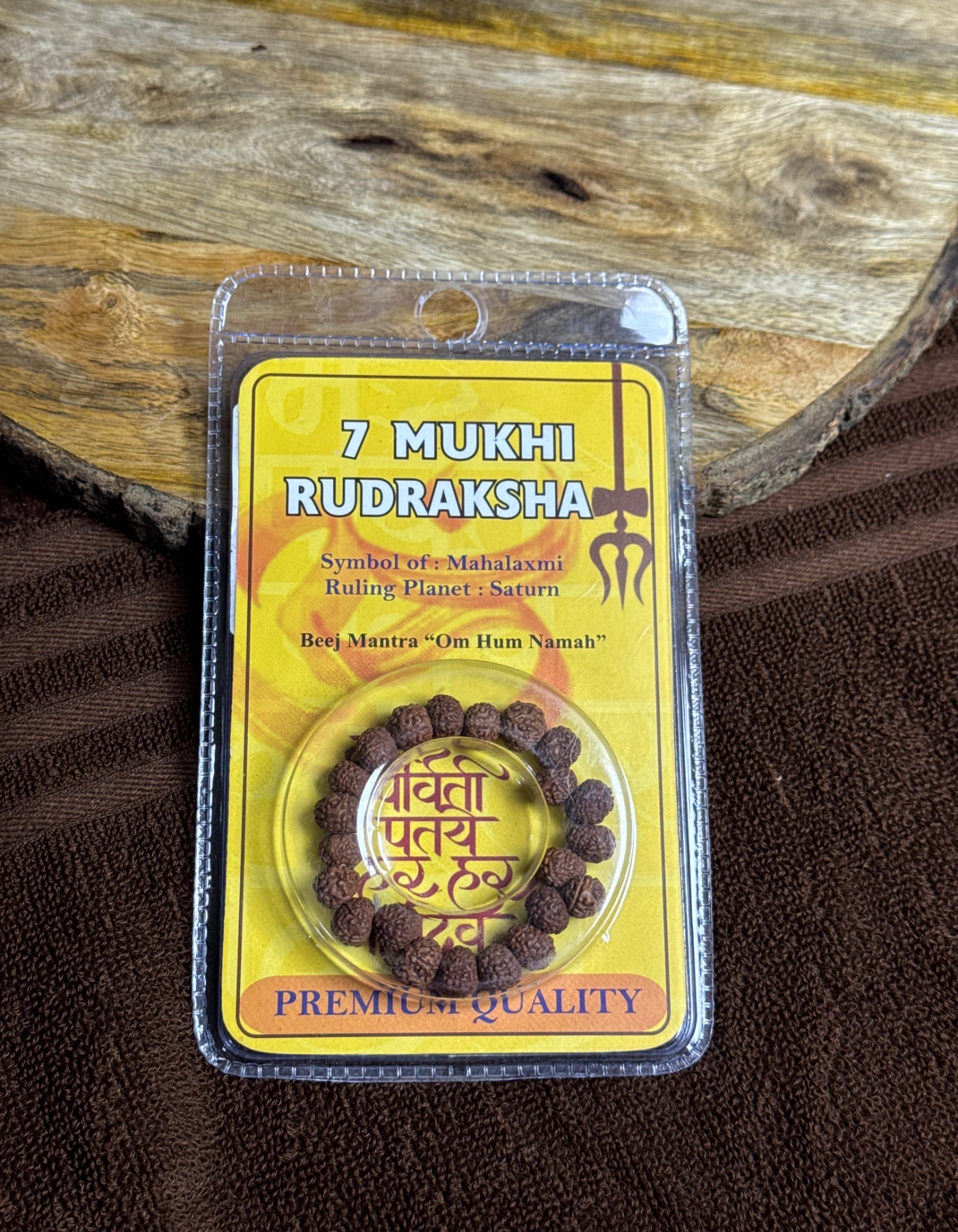 7 Mukhi Rudraksh Bracelet(100% Original Lab Certified) The Vrinda Store - Original Tulsi Kanthi Mala Shop In Vrindavan