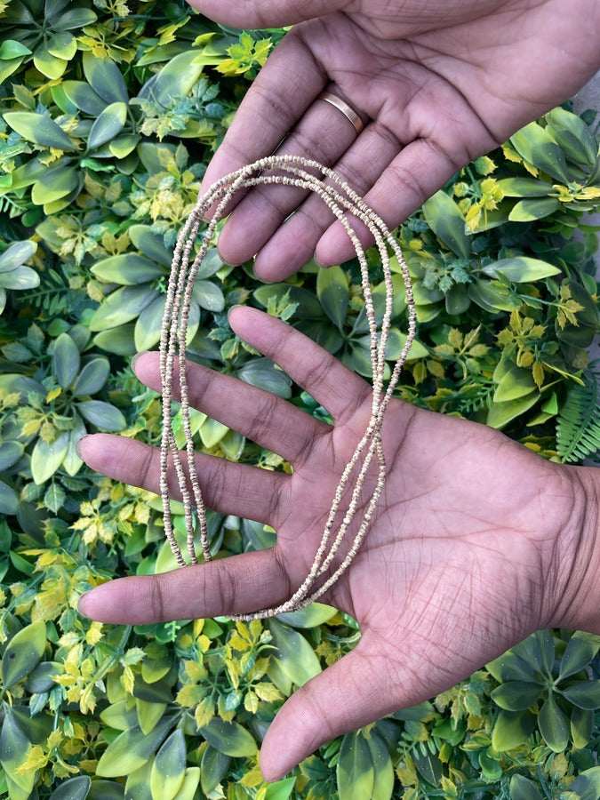 3 Round Original Tulsi Kanthi Mala/Barik Size/Comfort Wearing The Vrinda Store - Original Tulsi Kanthi Mala Shop In Vrindavan