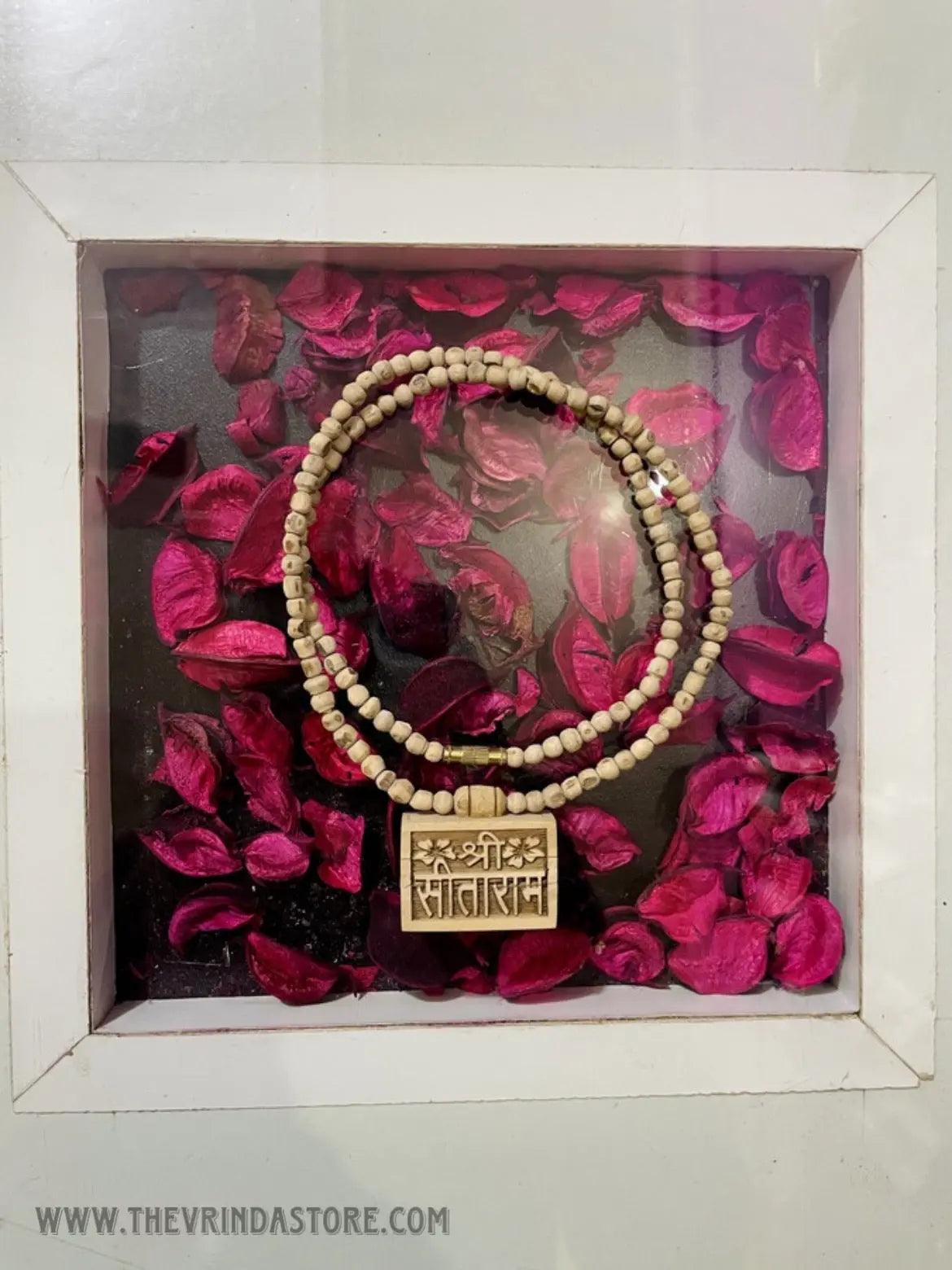 Shri Sitaram Bhaktmal Original Tulsi Locket Mala The Vrinda Store-Original Tulsi Kanthi Mala In Vrindavan