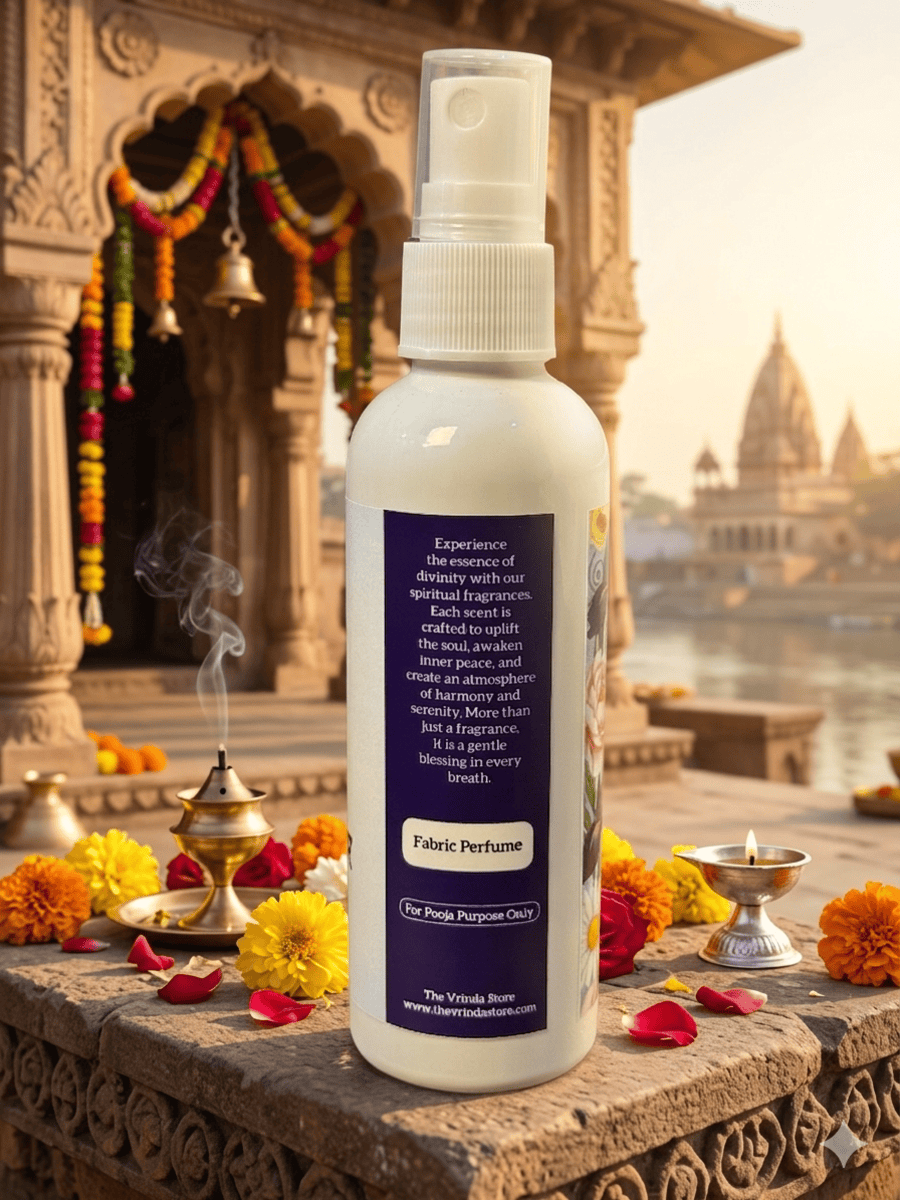 Vrindavan Flower Spray ittra The Vrinda Store - Original Tulsi Kanthi Mala Shop In Vrindavan