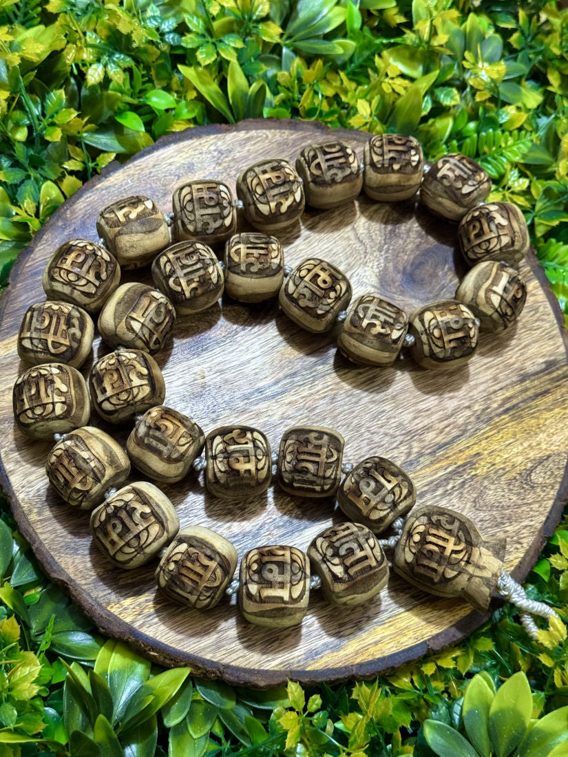 27+1 Sita- Ram Name Original Big Size Tulsi Mala The Vrinda Store - Original Tulsi Kanthi Mala Shop In Vrindavan