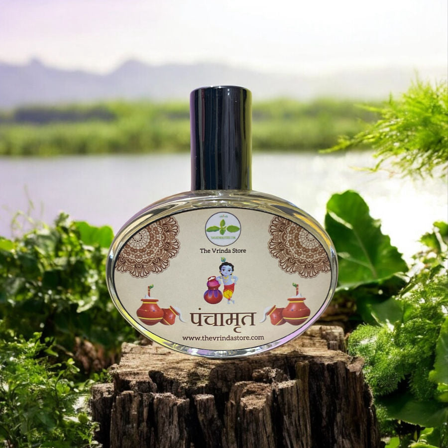 Panchamrit Spray Attar,Made With Milk,Curd,Honey,Makhan And Rose(Premium Quality) The Vrinda Store - Original Tulsi Kanthi Mala Shop In Vrindavan