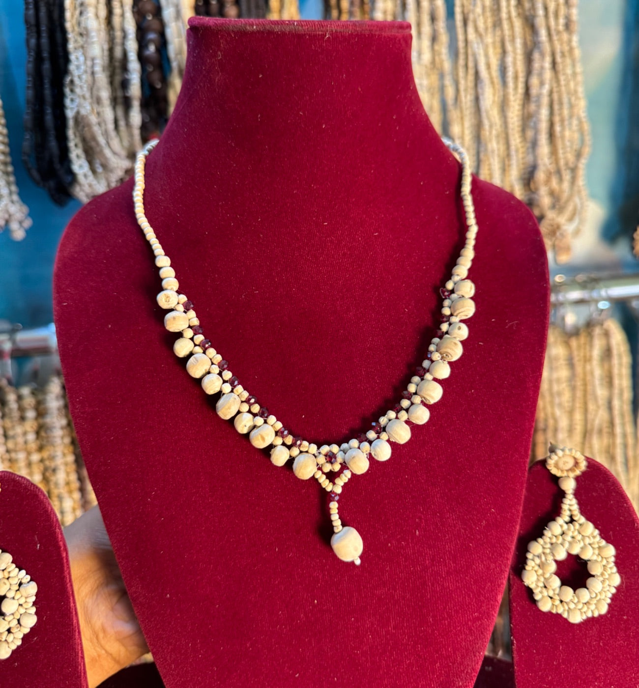 Premium Quality Original Tulsi Jewellery Set-Light Weight The Vrinda Store - Original Tulsi Kanthi Mala Shop In Vrindavan