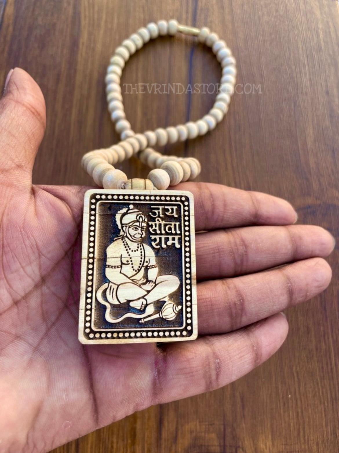 Hanuman Ji Locket Original Tulsi Mala The Vrinda Store - Original Tulsi Kanthi Mala Shop In Vrindavan