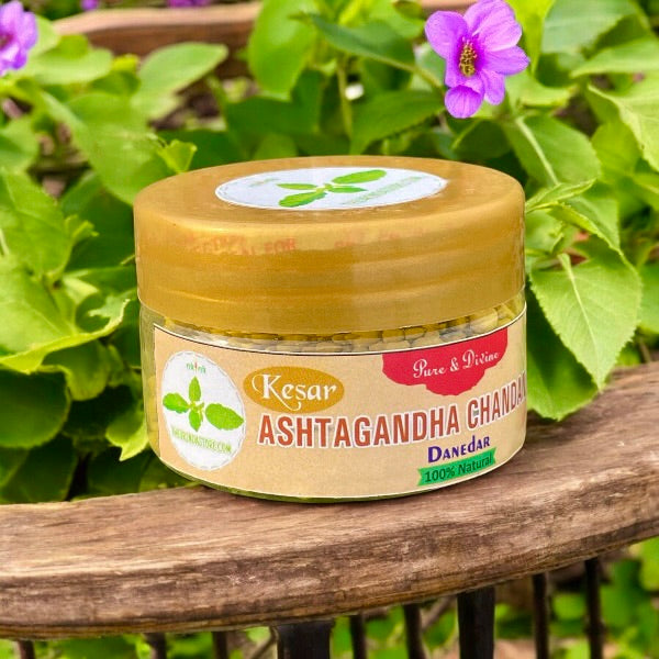 Ashtagandha Yellow Chandan (Danedar) The Vrinda Store - Original Tulsi Kanthi Mala Shop In Vrindavan