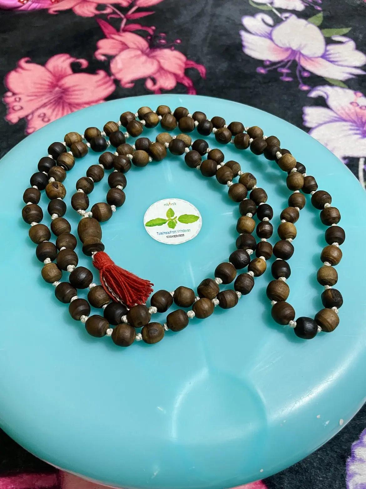 108+1 Brown Original Tulsi Japmala The Vrinda Store