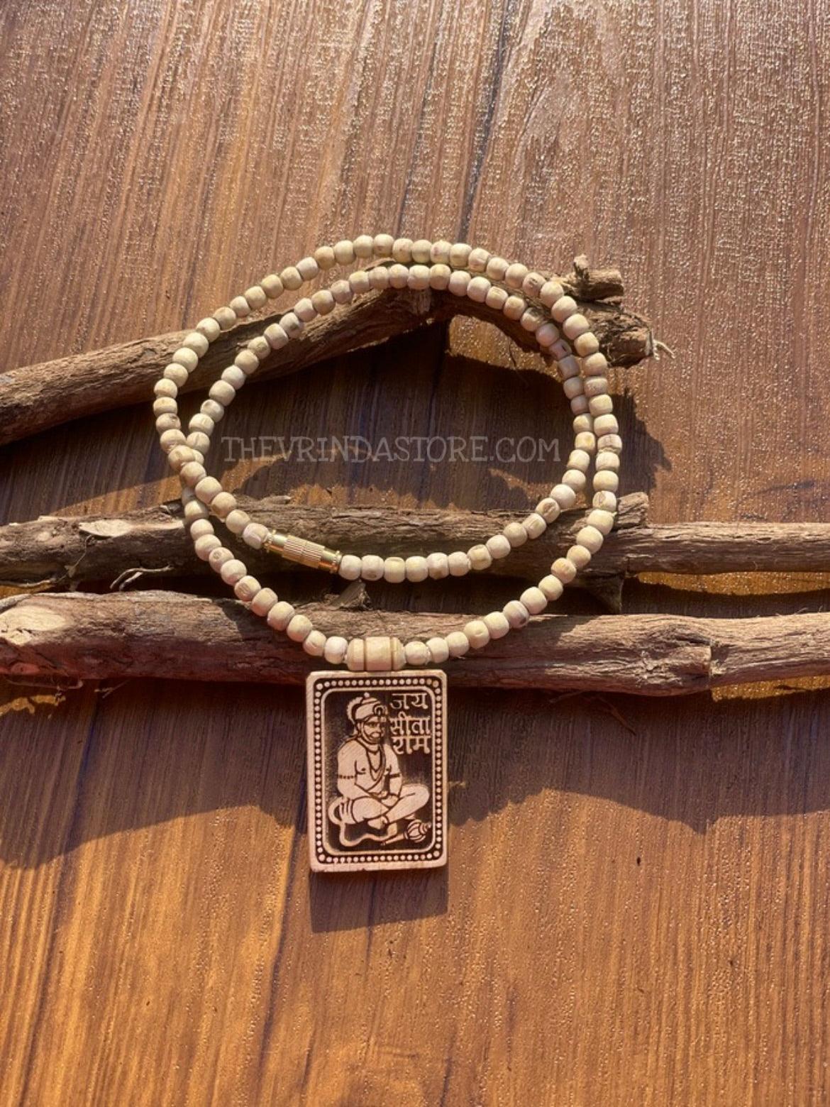 Hanuman Ji Locket Original Tulsi Mala The Vrinda Store - Original Tulsi Kanthi Mala Shop In Vrindavan