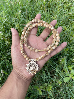 Shri Radha Locket & Radha Name Original Tulsi Mala The Vrinda Store - Original Tulsi Kanthi Mala Shop In Vrindavan
