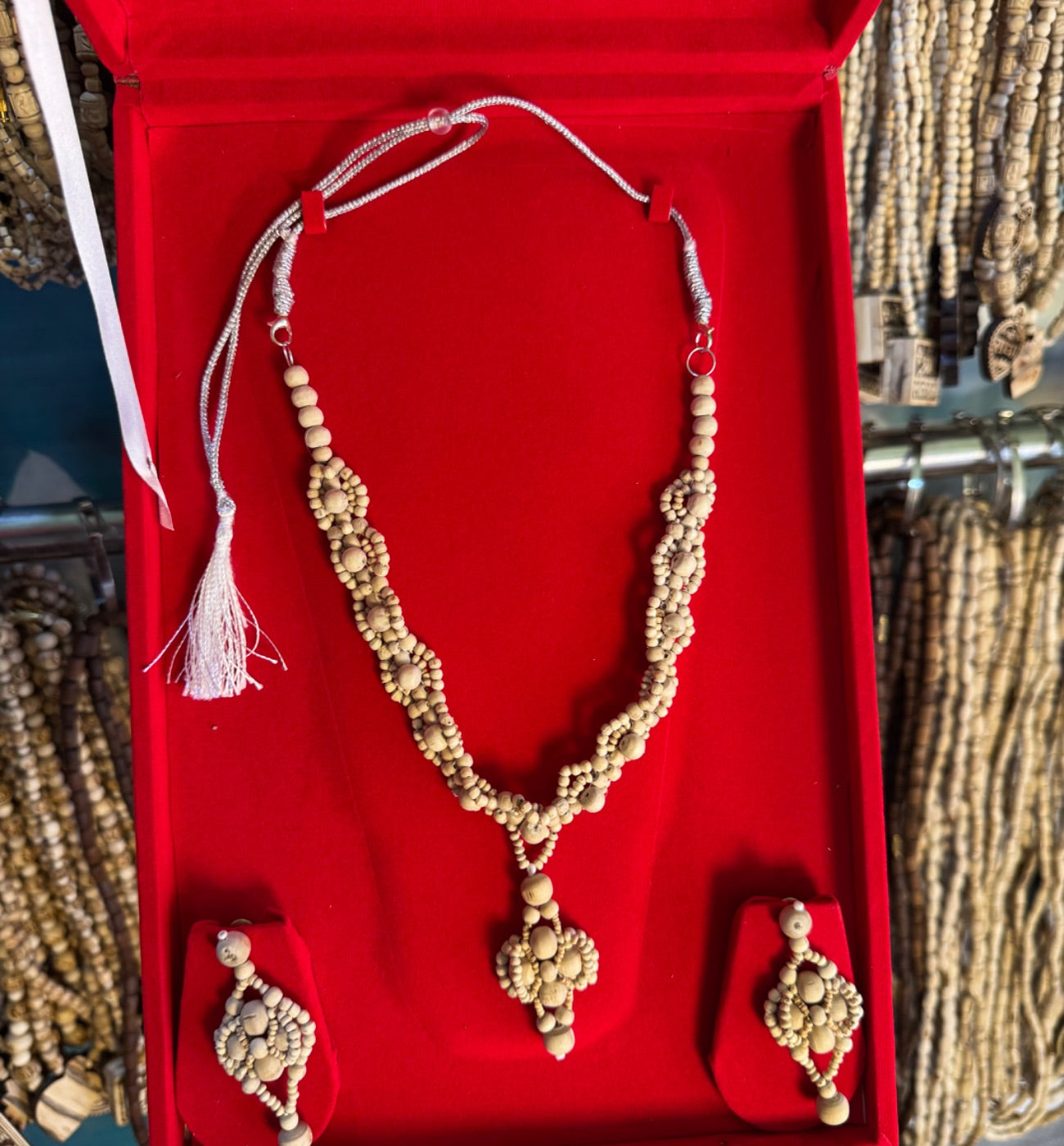 100% Original Tulsi Jewellery Set-Light Weight The Vrinda Store - Original Tulsi Kanthi Mala Shop In Vrindavan