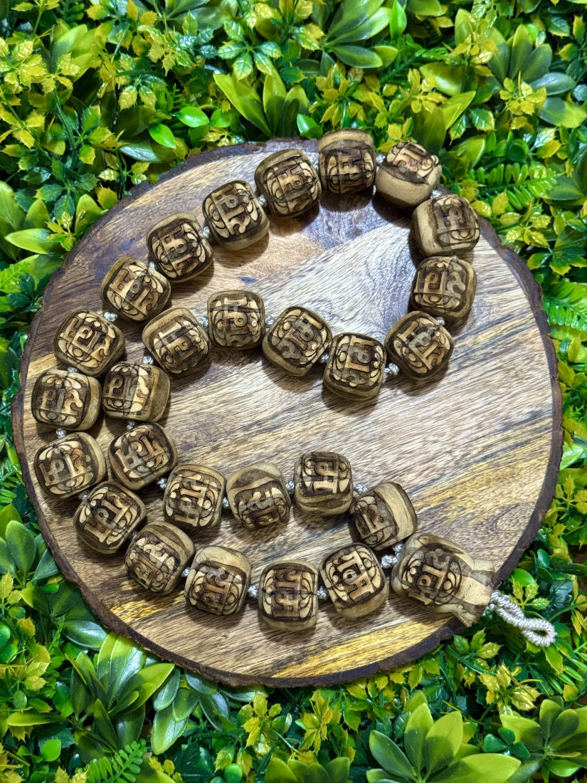 Ram Name Big Size Original Tulsi Mala The Vrinda Store - Original Tulsi Kanthi Mala Shop In Vrindavan