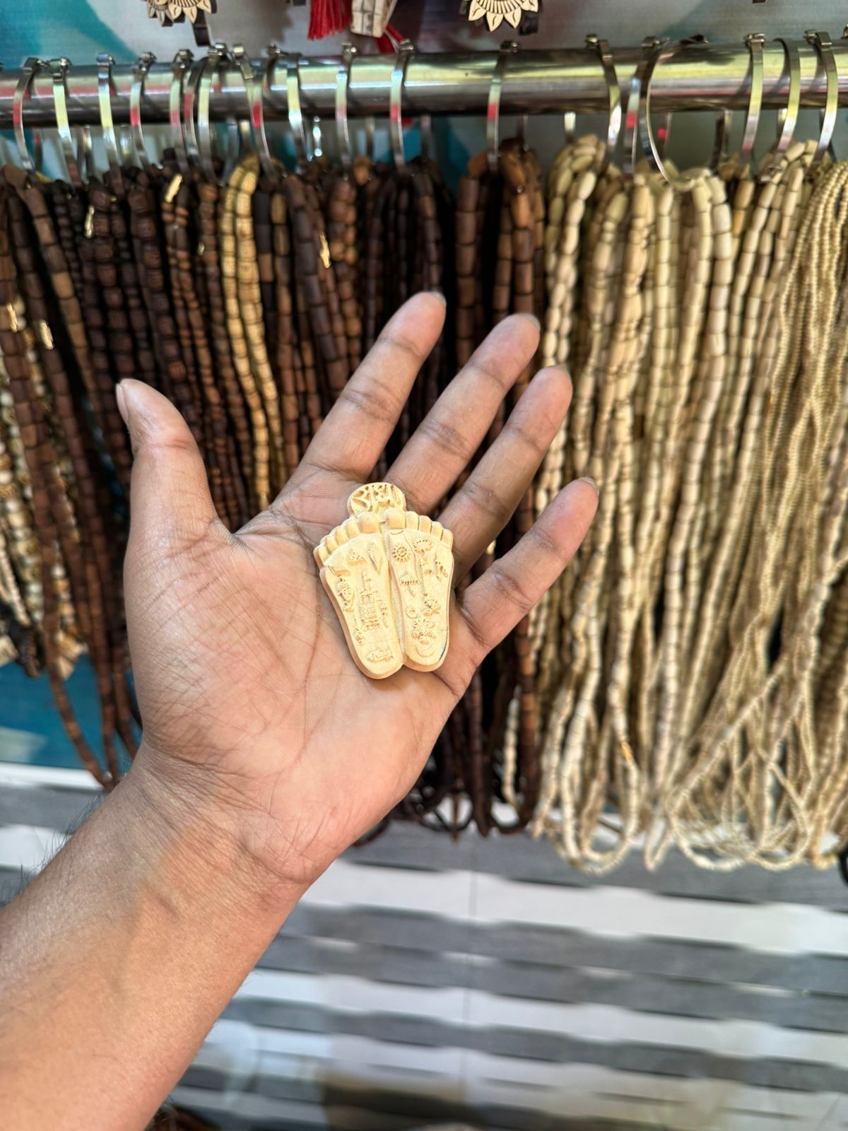 Shri Radha Rani Charan Kamal(Lotus Feet of Shri Radharani)Pure Kadamb Naam Seva The Vrinda Store - Original Tulsi Kanthi Mala Shop In Vrindavan