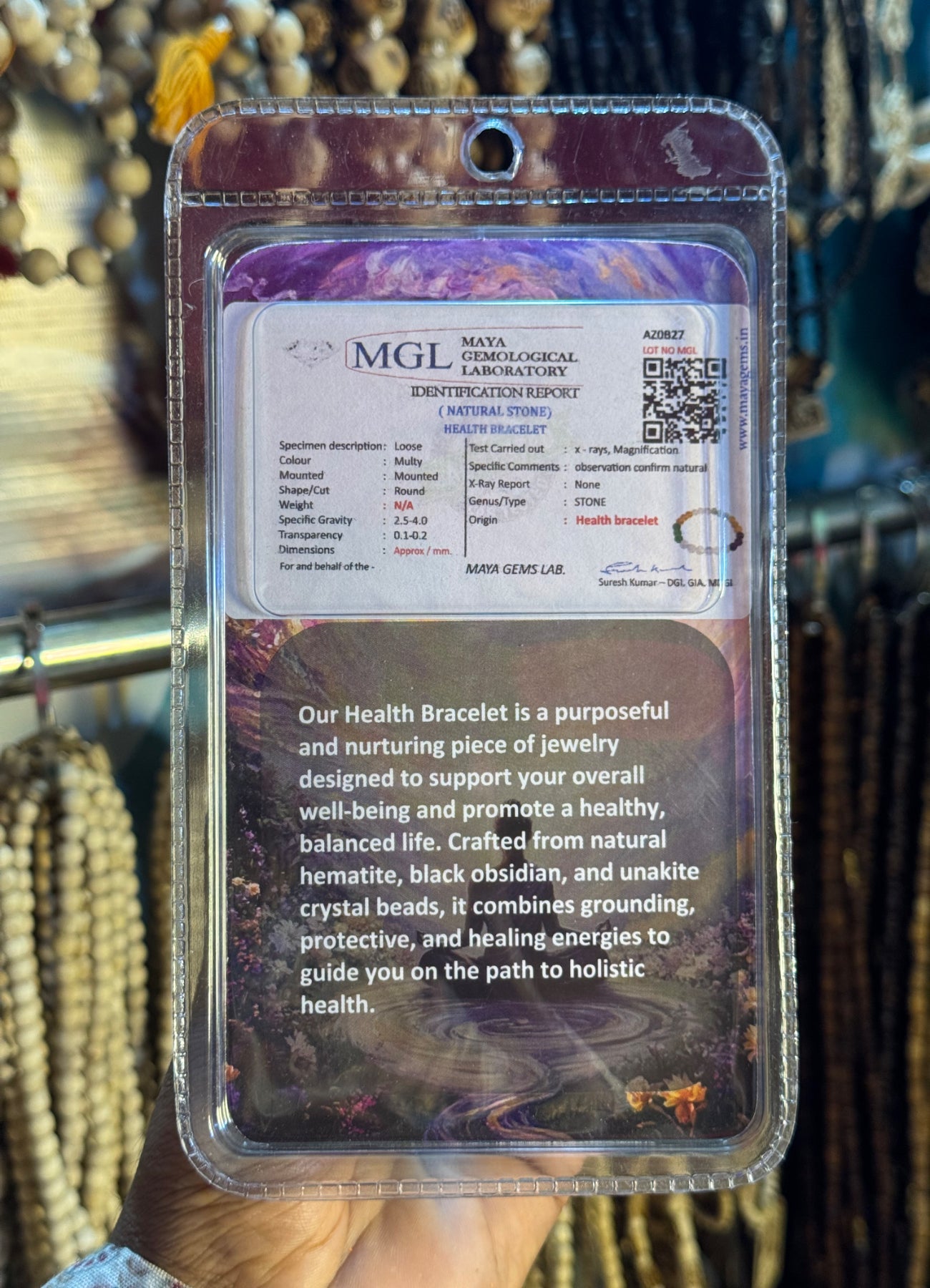 Health Bracelet(100% Original Lab Tested) The Vrinda Store - Original Tulsi Kanthi Mala Shop In Vrindavan