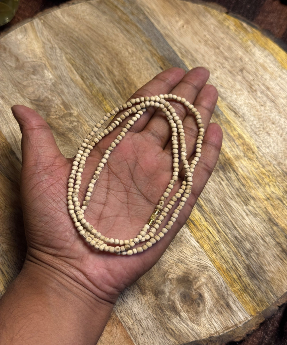 2 Round Original Tulsi Kanthi Mala-2MM The Vrinda Store - Original Tulsi Kanthi Mala Shop In Vrindavan
